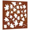 vidaXL Adorno de pared jard&iacute;n acero corten dise&ntilde;o hoja arce 55x55 cm