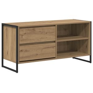 vidaXL Gabinete de TV con caj&oacute;n Roble Artesanal 100 x 36 x 49,5 cm