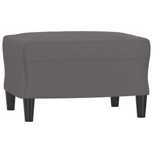 vidaXL Reposapi&eacute;s de cuero sint&eacute;tico gris 60x50x41 cm