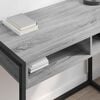 vidaXL Escritorio Gris Sonoma 100 x 50 x 75 cm Madera contrachapada