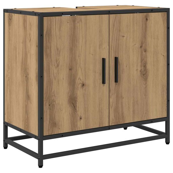 vidaXL Mueble de lavabo para ba&ntilde;o Roble artisan 65 x 33 x 60 cm