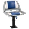 vidaXL Asientos plegables de barco 2 uds azul y blanco 48x51x41 cm