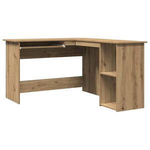 vidaXL Escritorio de esquina madera contrachapada 120x140x75 cm