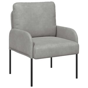 vidaXL Sof&aacute;s con coj&iacute;n 55cm Gris Claro Madera contrachapada