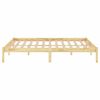 vidaXL Estructura de cama sin colch&oacute;n madera maciza 120x200 cm