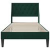 vidaXL Estructura de cama Verde oscuro 80 x 200 cm Terciopelo