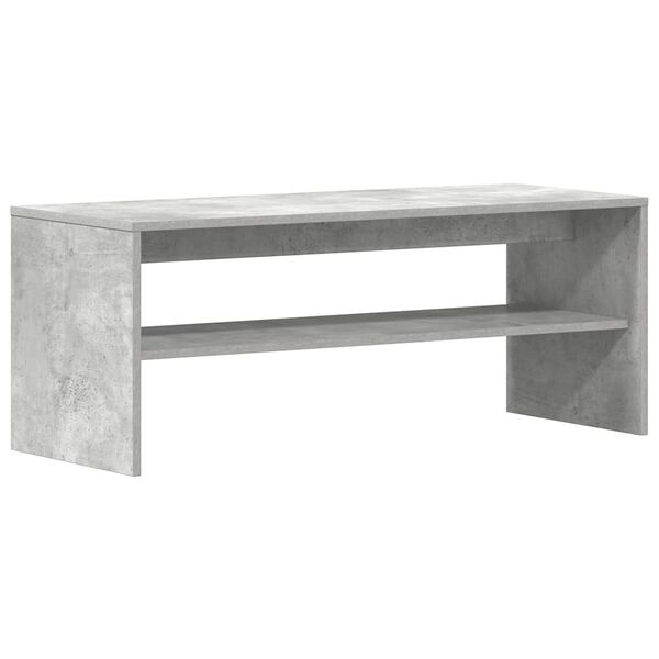 vidaXL Mueble de TV madera contrachapada gris hormig&oacute;n 100x40x40 cm