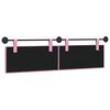 vidaXL Cabecera Colgante Montaje en la pared Rosa 170 x 55 x 5 cm tela