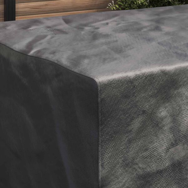 vidaXL Funda para muebles Liso Negro 230 x 165 x 80 cm 600D