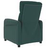vidaXL Sill&oacute;n de masaje elevable tela verde oscuro