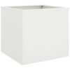 vidaXL Jardinera acero blanco 49x47x46 cm