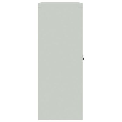 vidaXL Armario archivador de acero gris claro 90x40x105 cm