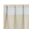 vidaXL Cortinas opacas 2 pcs Crema 140 x 245 cm Terciopelo