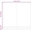 vidaXL Toldo Rojo 3 x 2,5 m Poliester y metal