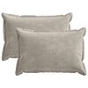 vidaXL Funda de almohada 2 uds. HOUTEN Gris Claro 30 x 50 cm
