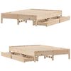 vidaXL Estructura de cama sin colchón madera maciza de pino 140x190 cm