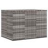 vidaXL Ba&uacute;l para cojines de jard&iacute;n rat&aacute;n PE gris 145x100x103 cm