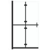 vidaXL Mampara de ducha plegable vidrio ESG transparente 90x190 cm
