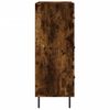 vidaXL Aparador de madera de ingeniería roble ahumado 69,5x34x90 cm