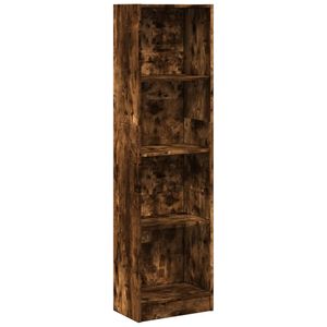 vidaXL Estanter&iacute;a de madera de ingenier&iacute;a roble ahumado 40x24x143 cm