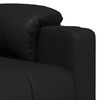 vidaXL Sillón de masaje de cuero sintético negro