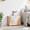 vidaXL Caja de almacenamiento madera maciza de pino 60x32x45,5 cm