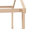 vidaXL Cama alta con techo madera maciza de pino 90x190 cm