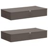 vidaXL Caja de Almacenamiento 2 uds. Tejido no tejido 100 x 50 x 18 cm