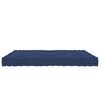 vidaXL Coj&iacute;n para pal&eacute; de suelo algod&oacute;n azul marino claro 73x40x7 cm