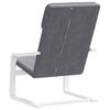 vidaXL Sill&oacute;n de relax de tela gris oscuro