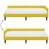 vidaXL Estructura de Cama Esquina con Colch&oacute;n Otro 2 pcs Amarillo