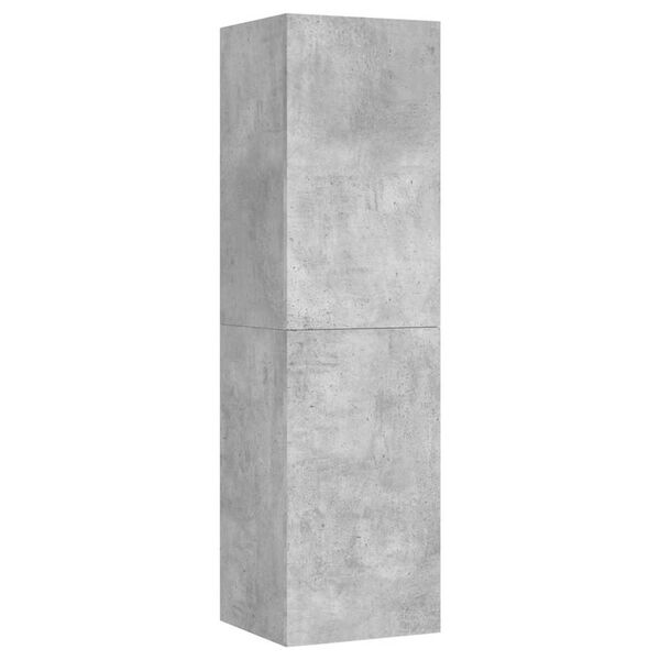 vidaXL Mueble de TV madera contrachapada gris hormig&oacute;n 30,5x30x110 cm