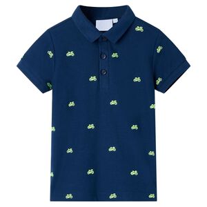 vidaXL Polo infantil azul marino 92