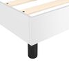 vidaXL Cama box spring con colch&oacute;n cuero sint&eacute;tico blanco 90x190 cm