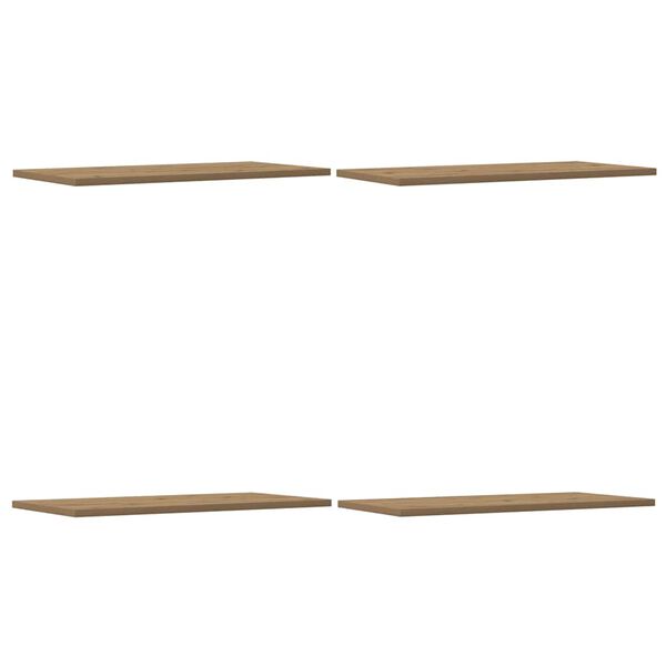 vidaXL Estantes pared 4 ud madera ingenier&iacute;a roble artisan 60x30x1,5cm