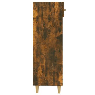 vidaXL Mueble zapatero madera contrachapada roble ahumado 30x35x105 cm