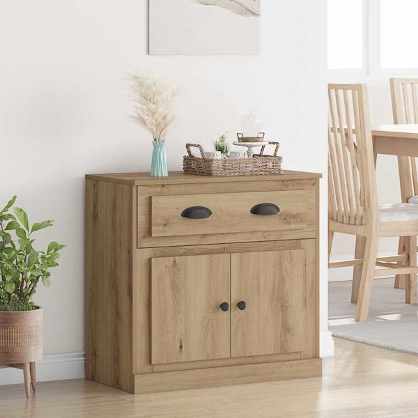 vidaXL Alacena con caj&oacute;n Roble artesanal 70 x 35,5 x 67,5 cm