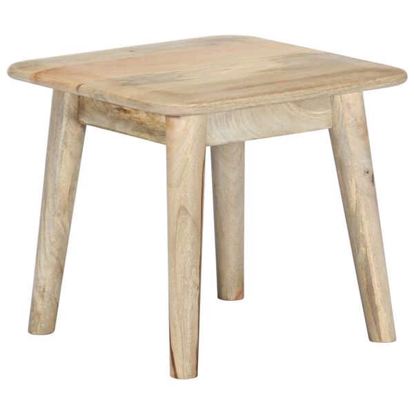 vidaXL Mesa de centro de madera maciza de mango 45x45x40 cm