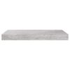 vidaXL Estante flotante de pared gris hormig&oacute;n MDF 50x23x3,8 cm