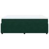 vidaXL Cama box spring con colch&oacute;n terciopelo verde oscuro 140x200 cm