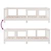 vidaXL Estructura de cama para niños madera de pino blanco 70x140 cm