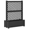 vidaXL Jard&iacute;n grande con enrejado Gris antracita 99,5 x 43 x 133,5 PP