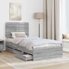 vidaXL Estructura de cama Gris Sonoma 75 x 190 cm Madera Ingenieril