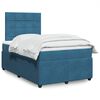 vidaXL Cama box spring con colch&oacute;n terciopelo azul 120x190 cm