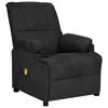 vidaXL Sill&oacute;n de masaje el&eacute;ctrico tela de microfibra negro