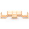 vidaXL Juego de muebles de jard&iacute;n 6 piezas madera maciza de pino