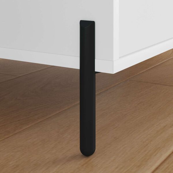 vidaXL Patas de Muebles 2 pcs Negro 0 Hierro