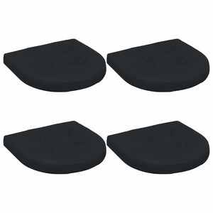 vidaXL Cojines de Asiento de 4 Piezas 4 uds. 100% Poli&eacute;ster