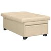 vidaXL Sof&aacute; cama desplegable Crema 194 x 50 x 82 cm