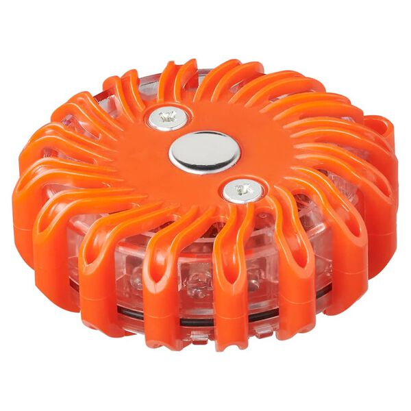 ProPlus Discos de advertencia con 16 LEDs naranja